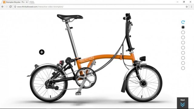 Interactive Video for Brompton Bicycle